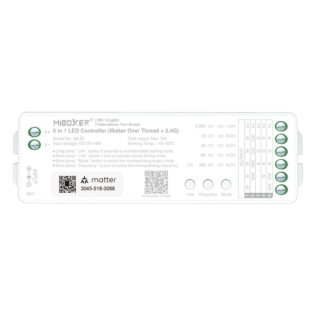 Miboxer MLZ5 5-in-1-Controller Matter Over Thread+2.4GHz ( MLZ5 )
