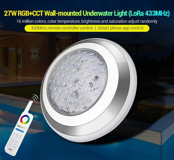 Miboxer 27W RGB+CCT Wand-montiertes Unterwasserlicht LoRa 433MHz (UW02) - Miboxer Shop
