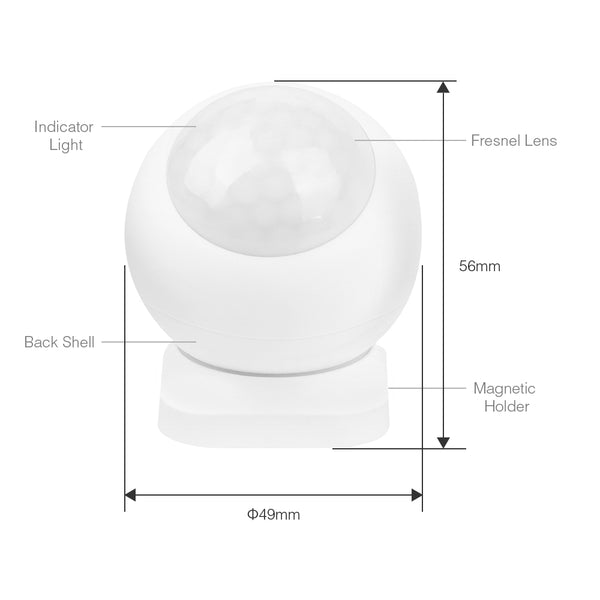 Miboxer 2,4 GHz PIR Infrarot Bewegungsmelder IP54 120° Sensor, kompatibel mit Miboxer 2,4 GHz Fernlampen und Controllern (PIR1-RF) - Miboxer Shop