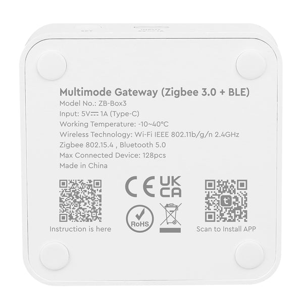 Miboxer Zigbee3.0 Gateway kompatibel mit allen Zigbee 3.0-Produkten, unterstützt TUYA Smart APP, Bluetooth Mesh Voice Control (ZB-Box3) - Miboxer Shop