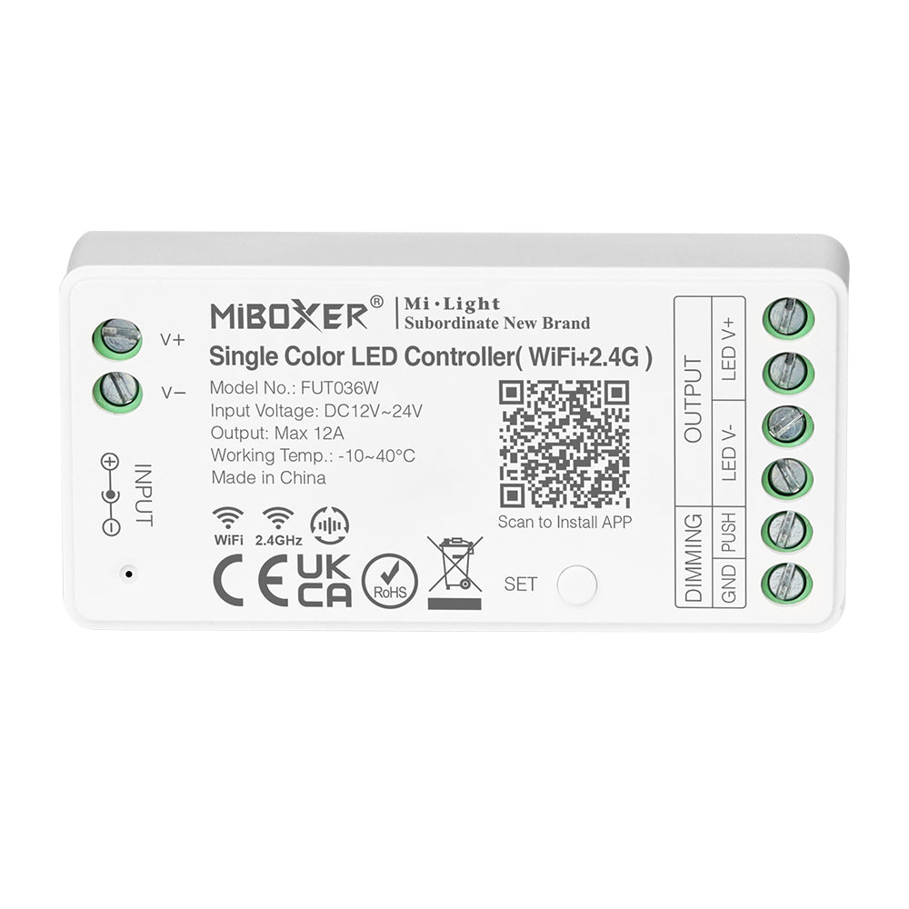 Miboxer Dimmer einfarbiger WiFi LED Streifen Controller (FUT036W) - Miboxer Shop