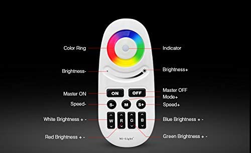 Miboxer 2,4 GHz RGBW key+touch LED Fernbedienung und LED Controller Set (FUT028) - Miboxer Shop