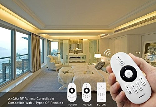 LIGHTEU LED Streifen Controller - 12A Dimmer Für 12V/24V LED Bänder