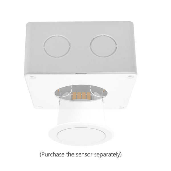 MiBoxer Aufputz-Anschlussdose – Quadratische Installationsbox für Mikrowellen-Radar-Sensoren, 100×100×60 mm, Weiße Oberfläche HPS1-AM100 - Miboxer Shop