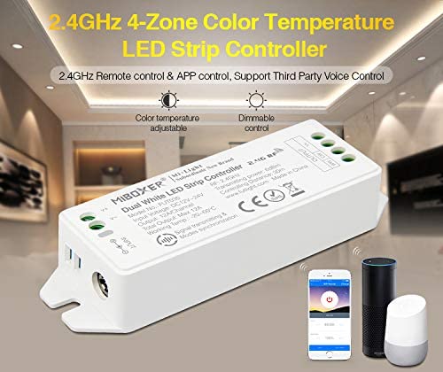 Miboxer 2,4 GHz Farbtemperatur Dual White LED Controller DC12V / 24V (FUT035M) - Miboxer Shop