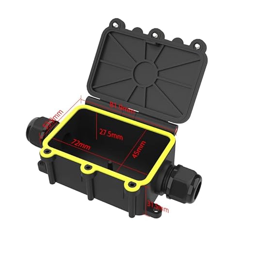 LIGHTEU®, Abzweigdose für den Außenbereich wasserdicht IP68, 3 Pin M20 für den Außenbereich elektrischer Kabelanschluss Drahtbereich Ø 5–9 mm Netzkabel externe Hülse Kupplungsschutzbox - Miboxer Shop