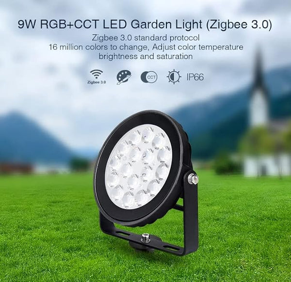 Miboxer 9W Zigbee3.0 RGB+CCT LED Gartenleuchte kompatibel mit Zigbee Gateway Amazon Echo Plus APP/Sprachsteuerung (FUTC02Z) - Miboxer Shop