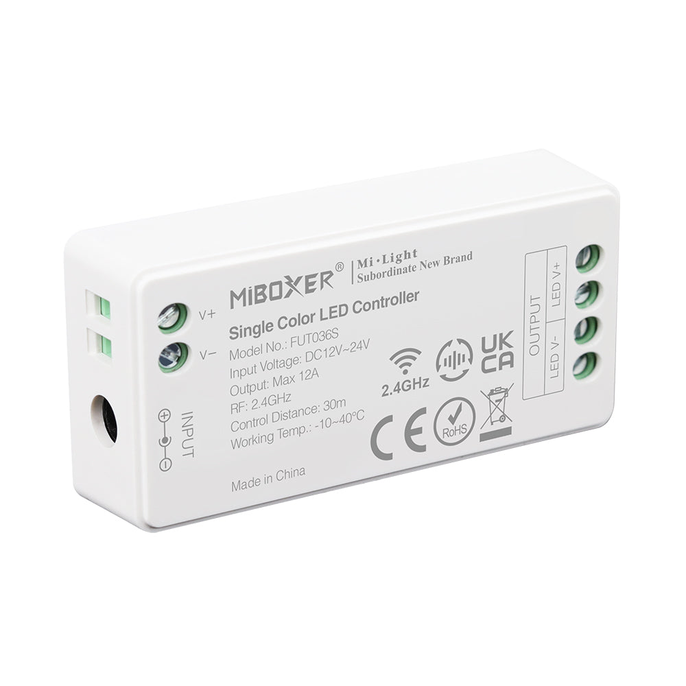 Miboxer 2,4 GHz Einfarbendimmer LED-Streifen Controller (FUT036S) - Miboxer Shop