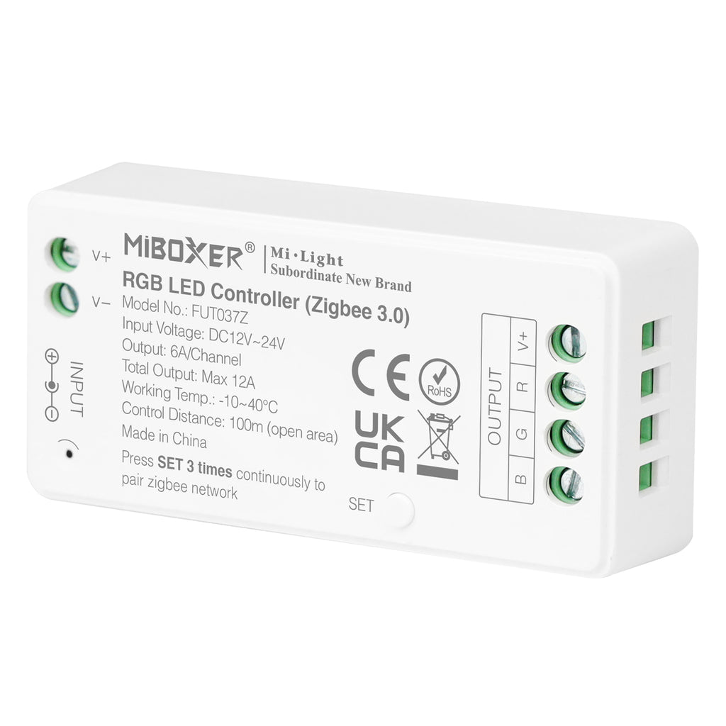 Miboxer Zigbee3.0 RGB LED Strip Controller 12V-24V (FUT037Z) - Miboxer Shop
