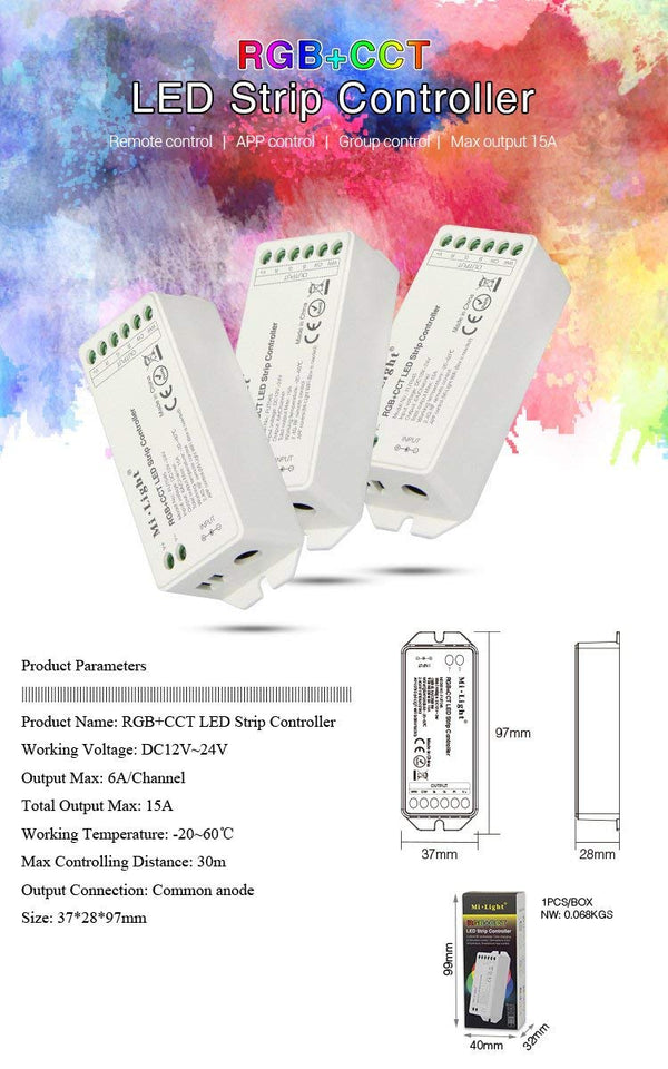 Miboxer RGB CCT LED Streifen Controller(FUT045) - Miboxer Shop