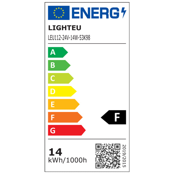 LIGHTEU 24V LED Strip 5300K, 14W/m ,5 Meter(LEU112-24V-14W-53K98) - Miboxer Shop