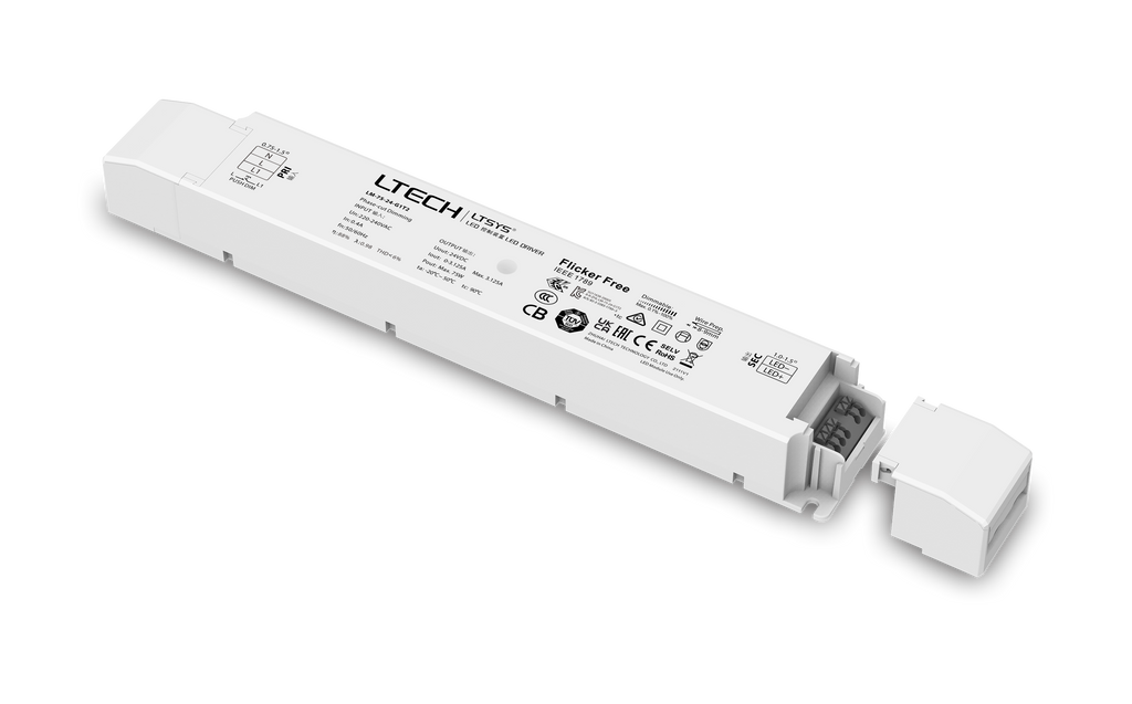 LTECH 75W 24V TRIAC LED-dimmbares Treiber Transformator Netzteil（LM-75-24-G1T2） - Miboxer Shop