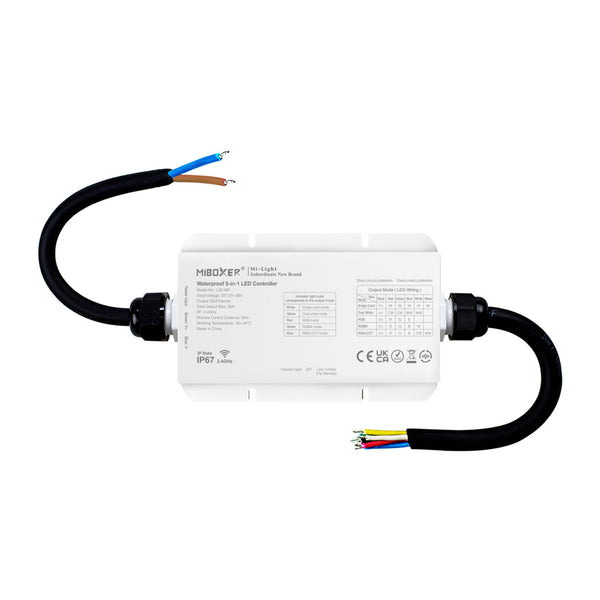 Miboxer 2,4 GHz Wasserdichter 5-in-1  LED Streifen Controller (LS2-WP) - Miboxer Shop