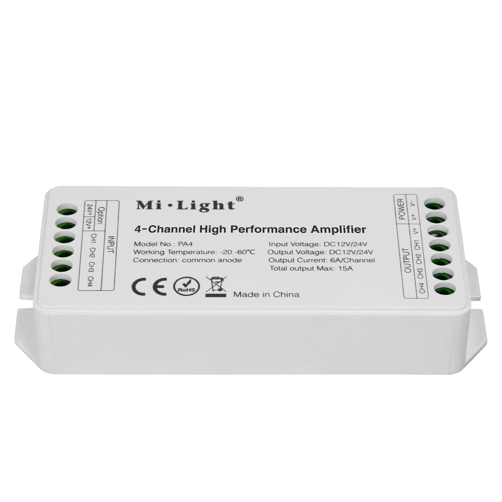 Miboxer 4-Kanal High Performance Signal-Verstärker (PA4) - Miboxer Shop