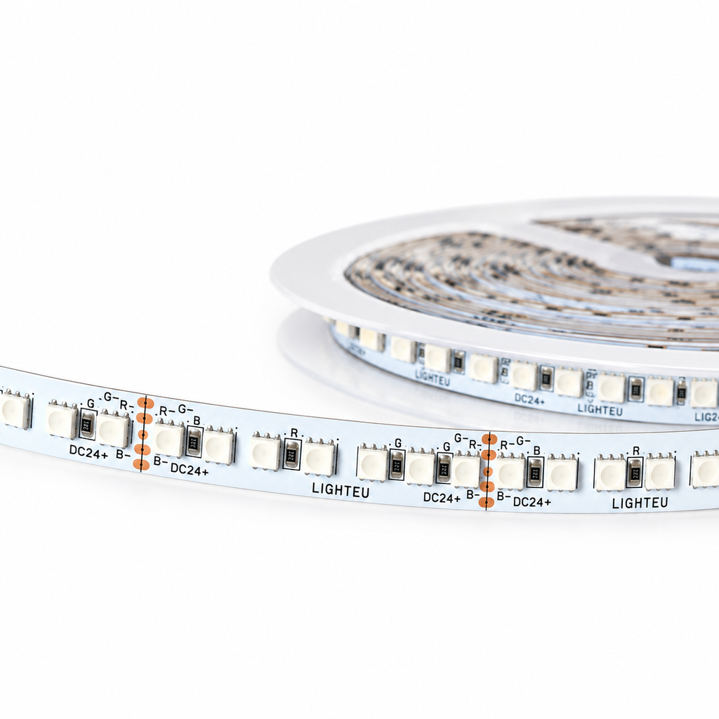 LIGHTEU RGB LED RGB 160 LEDs/m 5 Meter 12mm (LEU160-24V-25W-RGB)