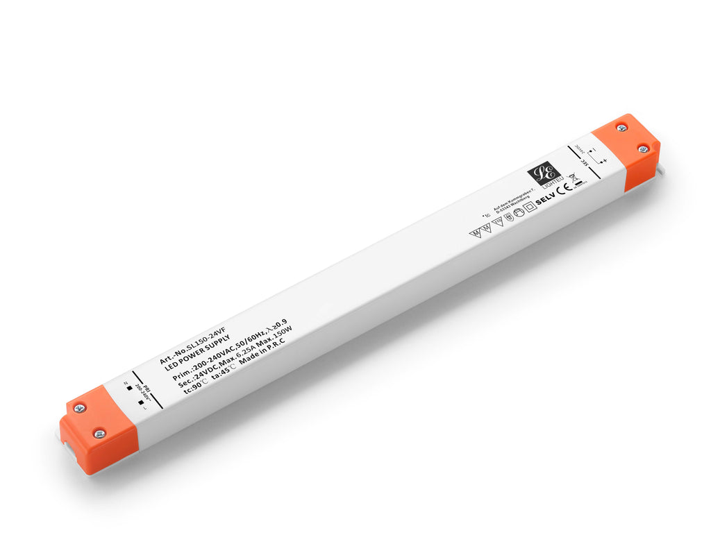 LIGHTEU Ultra Slim Transformator LED Netzteil  150W 24V Konstante Spannung (SL150-24VF) - Miboxer Shop
