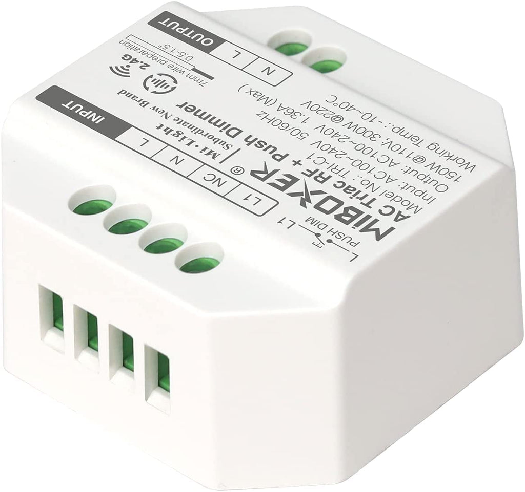 Milight Miboxer TRIAC Dimmermodul RF + PUSH Steuerung Controller (TRI-C1) - Miboxer Shop