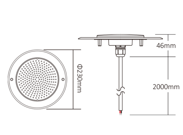Miboxer 18W RGB-LED-Poolleuchte zur Wandmontage 24V (PLC-WP3) - Miboxer Shop
