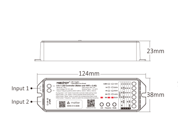 Miboxer ML5 5-in-1-Controller (Matter Over WiFi + 2,4 GHz)