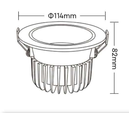 MiBoxer 12W RGB+CCT LED Downlight Blendschutz (FUT071) - Miboxer Shop