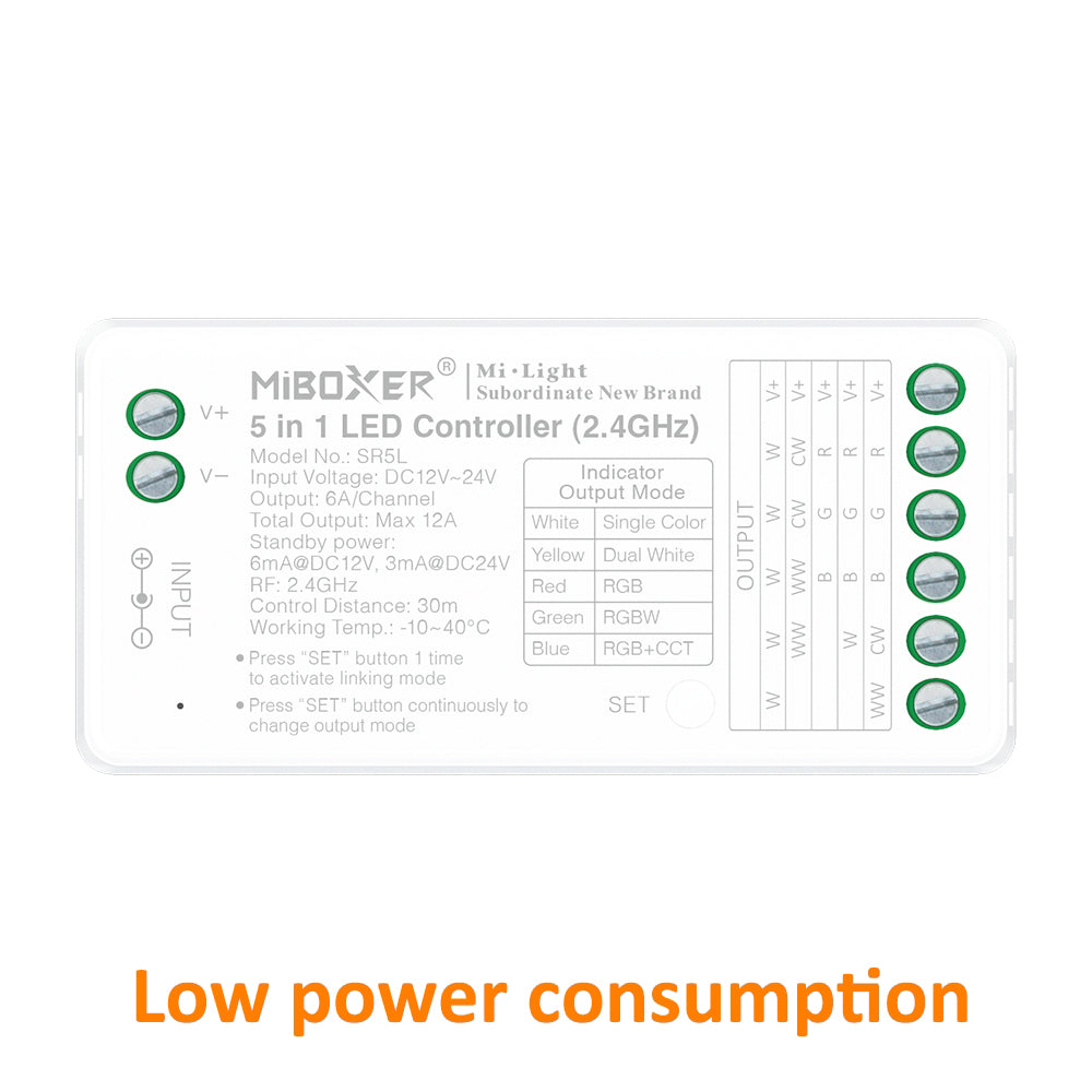 Miboxer 5-in-1 LED Controller (2,4 GHz) mit geringem Stromverbrauch - Miboxer Shop